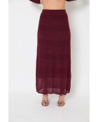 Gonna bordeaux in lurex Punto