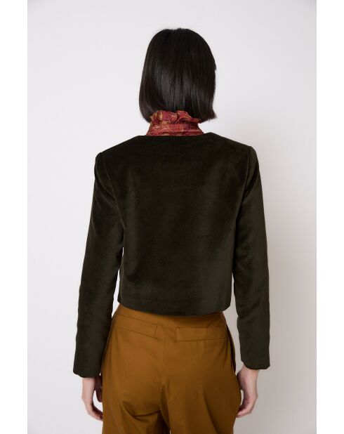 Giacca Aina Velvet kaki