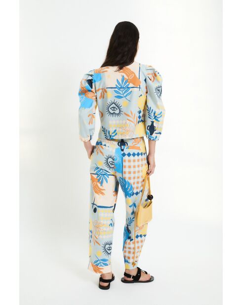 Blaue Baumwolljacke Farol Beach