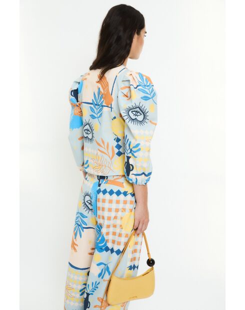 Blaue Baumwolljacke Farol Beach