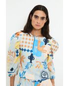 Blaue Baumwolljacke Farol Beach