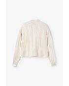 Ochos Punto ecrufarbener Baumwollpullover