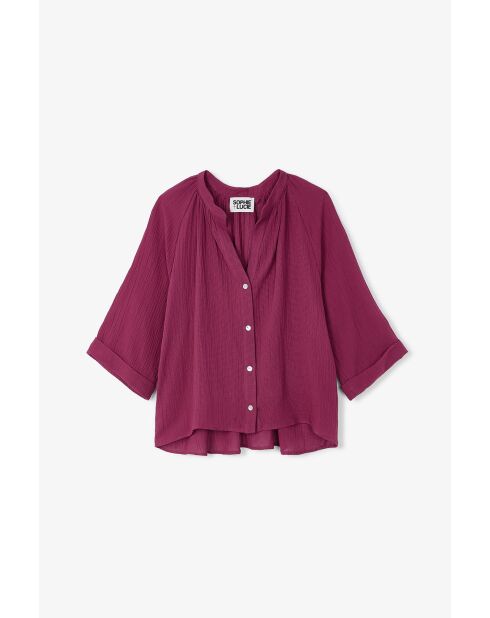 Blusa Molli Arruguilla cereza in cotone