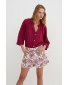 Blusa Molli Arruguilla cereza in cotone