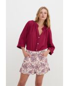 Blusa Molli Arruguilla cereza in cotone