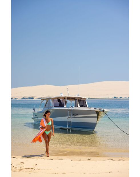 Fouta de algodón naranja - 100x200 cm