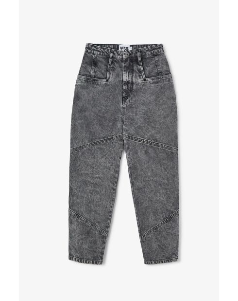 Jeans Cortes Bleach in cotone grigio