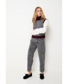 Jeans Cortes Bleach in cotone grigio