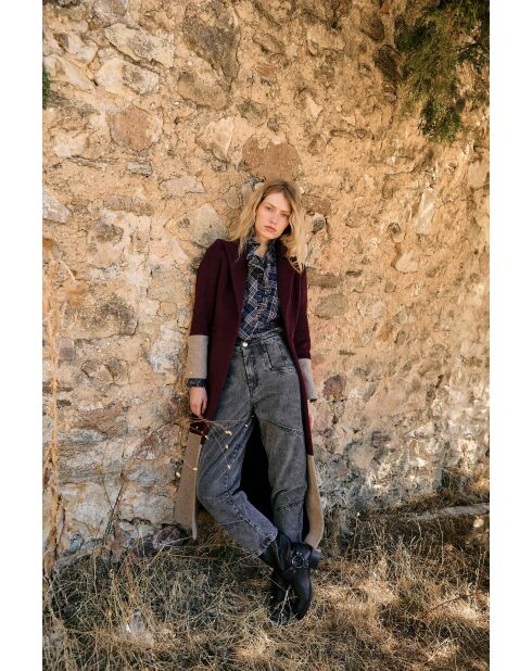 Jeans Cortes Bleach in cotone grigio