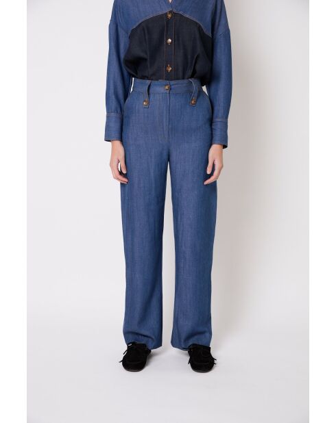 Cuca Tencel blaue Hose