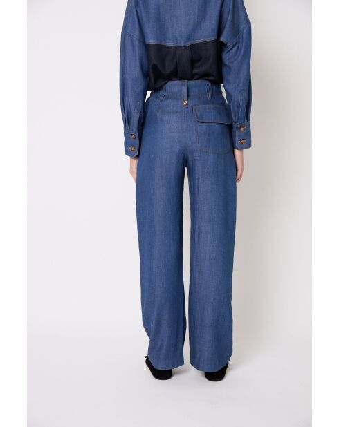 Cuca Tencel blaue Hose