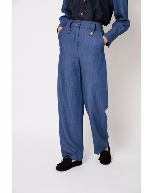 Cuca Tencel blaue Hose