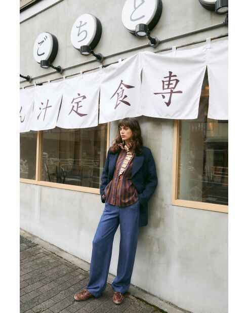 Pantaloni Cuca Tencel blu