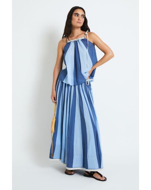 Jupe en coton Circo Voile bleue