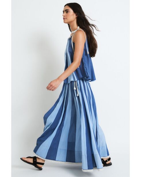 Jupe en coton Circo Voile bleue