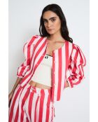Chaqueta roja de algodón Farol Barras