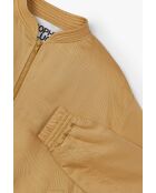 Chaqueta bomber de lino Lino Ocre