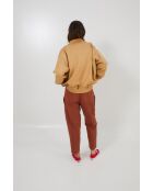 Chaqueta bomber de lino Lino Ocre