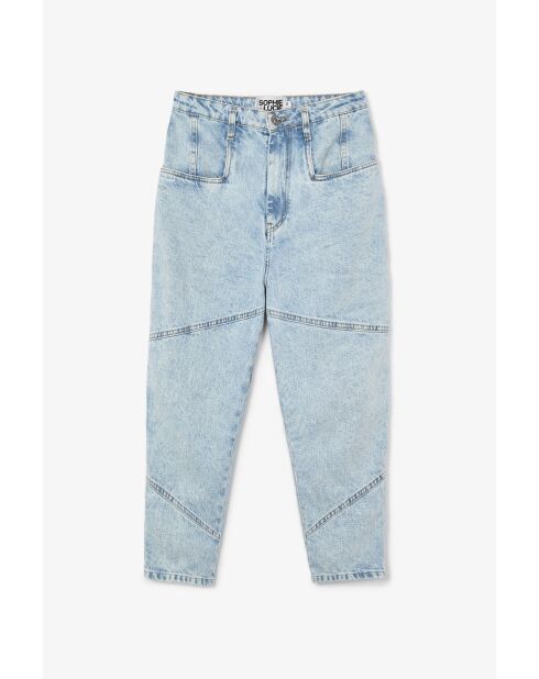 Jeans Cortes Bleach in cotone blu