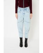 Jeans Cortes Bleach in cotone blu