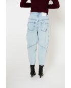 Jeans Cortes Bleach in cotone blu
