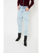 Jeans Cortes Bleach in cotone blu