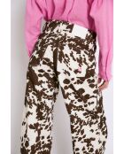 Jeans Boyfriend Vaca in cotone marrone