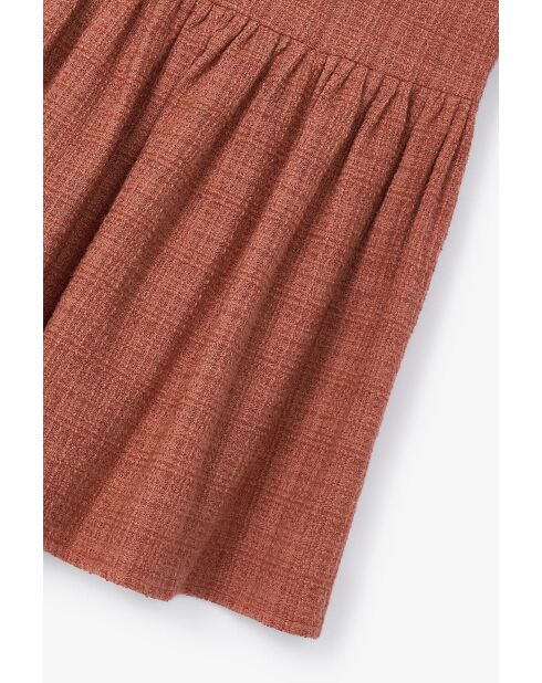 Gonna India Tweed in cotone cammello