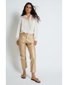 Venice Metal dorado katoenen jeans