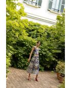 Gonna Violeta Italia in cotone blu scuro