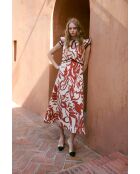 Monica Tropical teja katoenen jurk