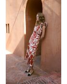Monica Tropical teja katoenen jurk
