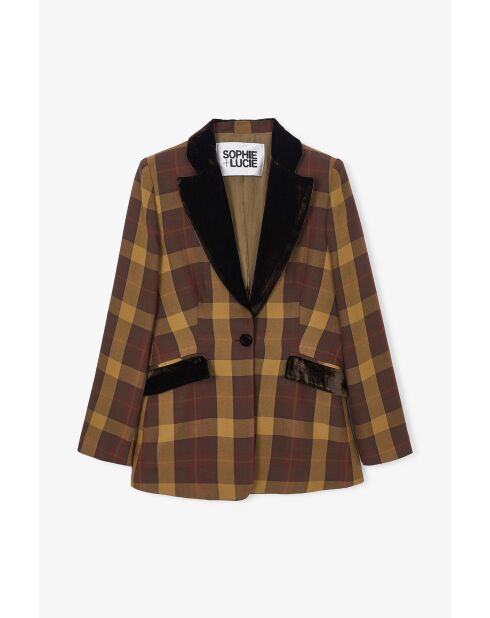 Blazer Ana Madras marron