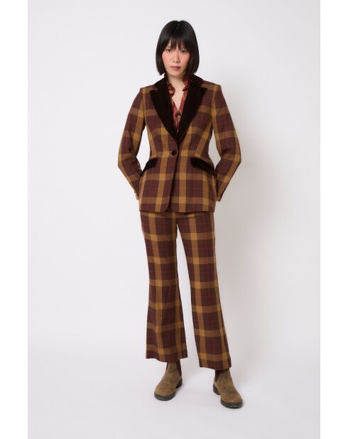 Blazer Ana Madras marron
