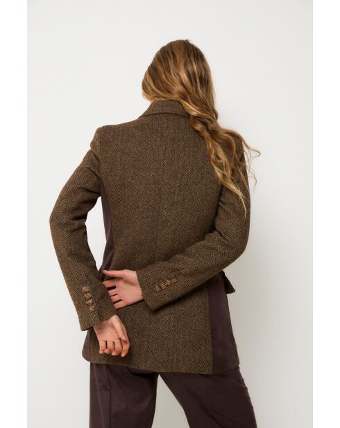 Trujillo Espiga khakifarbener Wollblazer