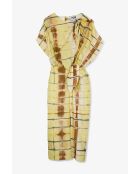 Italiano Batik gele katoenen jurk