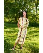 Italiano Batik gele katoenen jurk