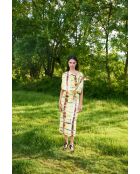 Italiano Batik gele katoenen jurk