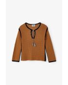 Pullover Ibiza Punto in cotone caramello