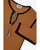 Pullover Ibiza Punto in cotone caramello
