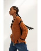 Pullover Ibiza Punto in cotone caramello