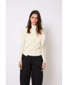 Pullover Pañuelo Punto in lana ecru