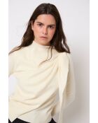 Pullover Pañuelo Punto in lana ecru