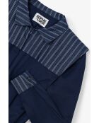 Combinaison en coton Fonti Raya Denim bleu
