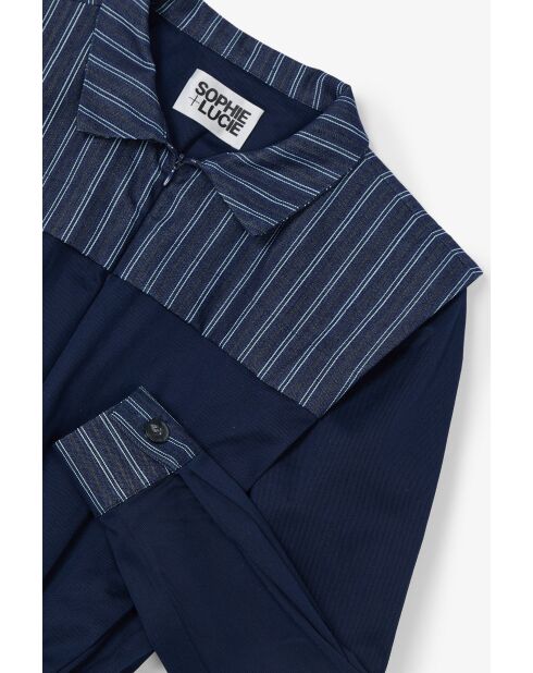 Combinaison en coton Fonti Raya Denim bleu