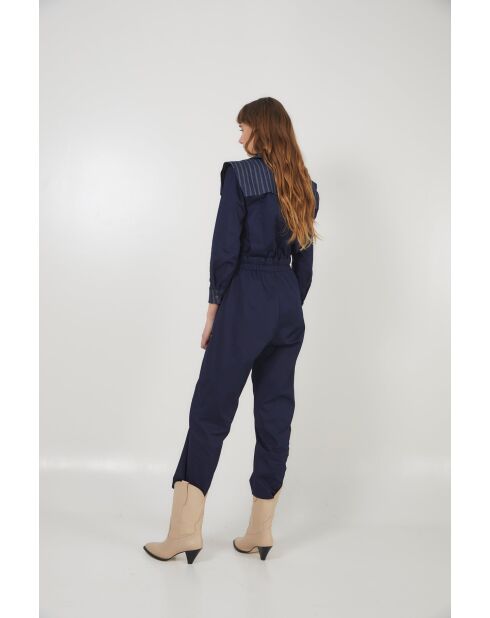 Combinaison en coton Fonti Raya Denim bleu