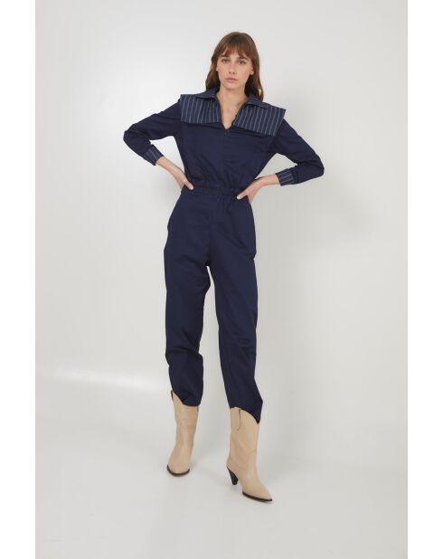 Combinaison en coton Fonti Raya Denim bleu