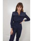 Combinaison en coton Fonti Raya Denim bleu