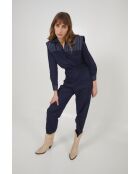 Combinaison en coton Fonti Raya Denim bleu