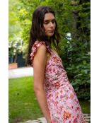 Rosafarbenes Baumwollkleid Isi Indiana